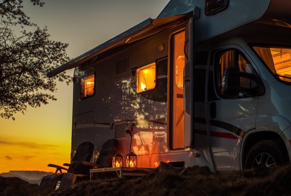 Covered RV storage