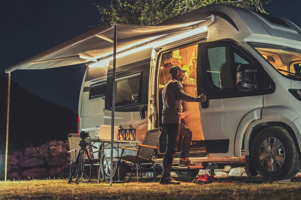 Covered RV storage